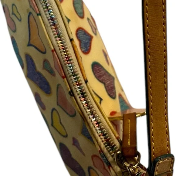 Dooney & Bourke Multicolor Heart Print Women's Bag - Picture 8 of 11